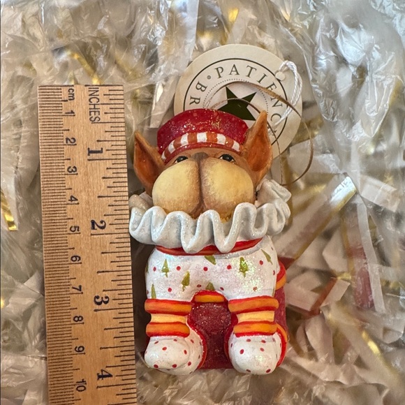 French bulldog Christmas ornament by Patience Brewster. VINTAGE. NWT 🌟 - Picture 6 of 8